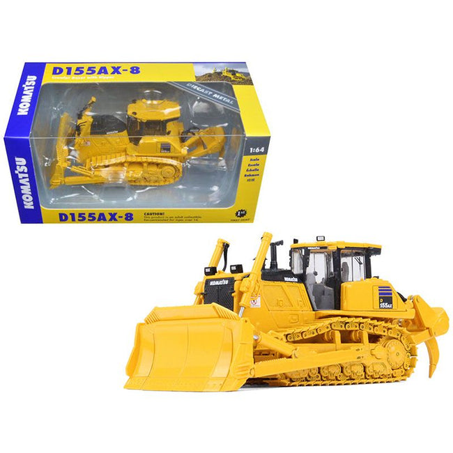 Komatsu D155AX-8 Sigmadozer with Ripper 1/64 Diecast Model by First Gear-First Gear-ModelCars.com