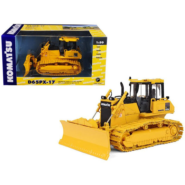 Komatsu D65PX - 17 Dozer with Hitch 1/50 Diecast Model by First Gear - First Gear - ModelCars.com