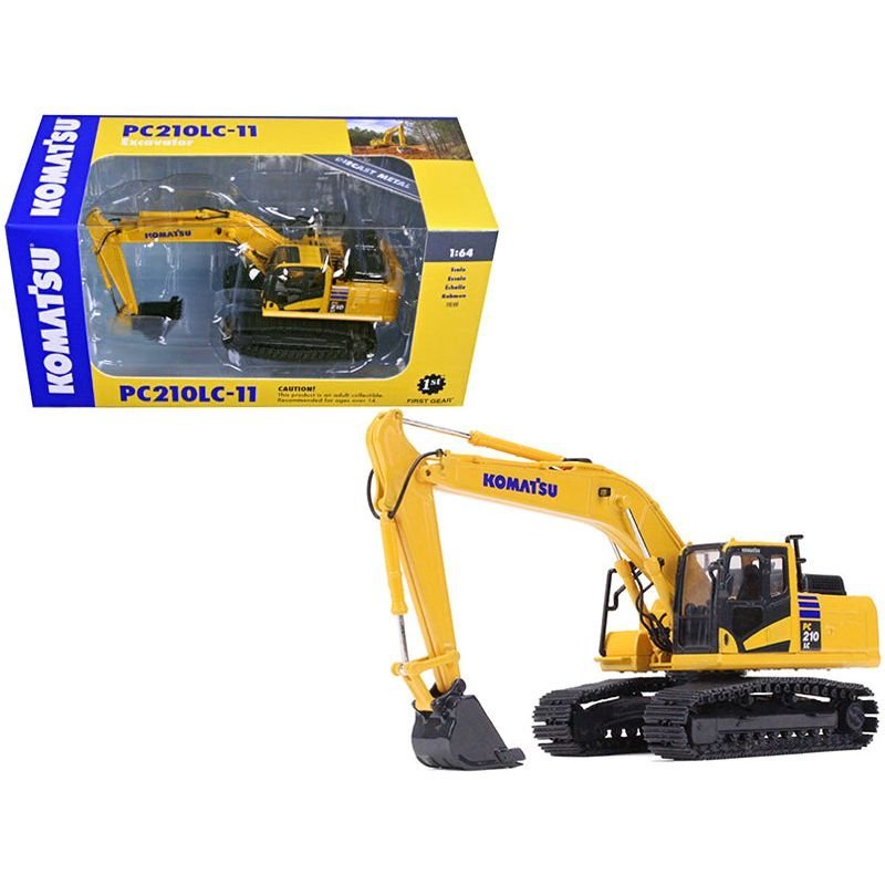 Komatsu PC210LC-11 Excavator 1/64 Diecast Model by First Gear-First Gear-ModelCars.com