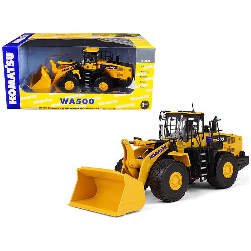 Komatsu WA500-7 Wheel Loader 1/50 Diecast Model by First Gear-First Gear-ModelCars.com