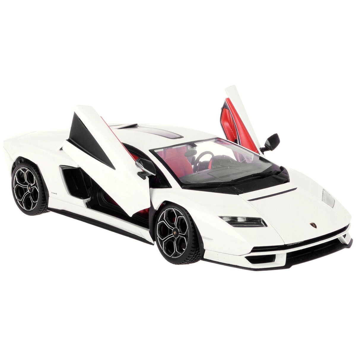 Lamborghini Countach LPI 800-4 White 1/24 Diecast Model Car by Bburago-Bburago-ModelCars.com