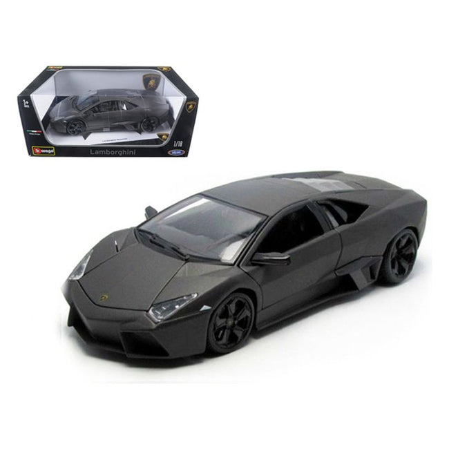 Lamborghini Reventon Dark Matt Gray 1/18 Diecast Model Car by Bburago - Bburago - ModelCars.com