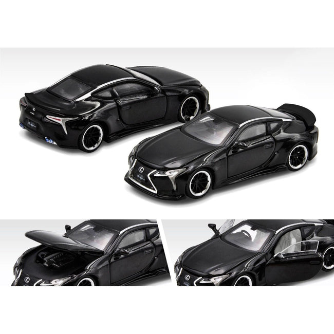 Lexus LC500 LB Works RHD (Right Hand Drive) Dark Black Limited Edition to 1200 pieces 1/64 Diecast Model Car by Era Car - Era Car - ModelCars.com