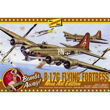 Lindberg B-17G Nose Art Edition 1/64 Scale Model Kit-Lindberg-ModelCars.com