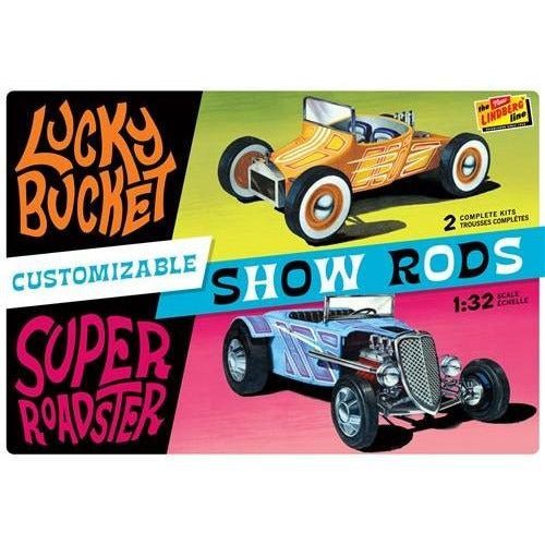 Lindberg Customizable Street Rod (2-pack) 1/32 Scale Model Kits-Lindberg-ModelCars.com