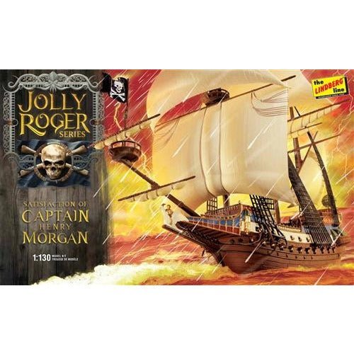 Lindberg Jolly Roger Series: Satisfaction of Capt. Morgan 1/130 Scale Model Kit-Lindberg-ModelCars.com