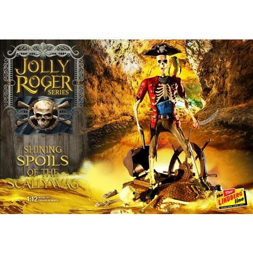 Lindberg Jolly Roger Series: The Shining Spoils of the Scallywag 1/12 Scale Model Kit-Lindberg-ModelCars.com