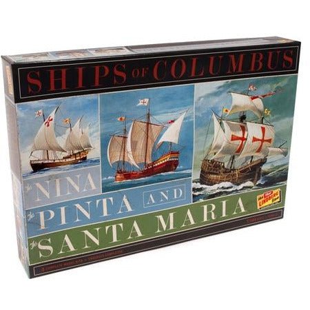 Lindberg Nina, Pinta & Santa Maria (3 Pack) 1/144 Scale Model Kits - Lindberg - ModelCars.com