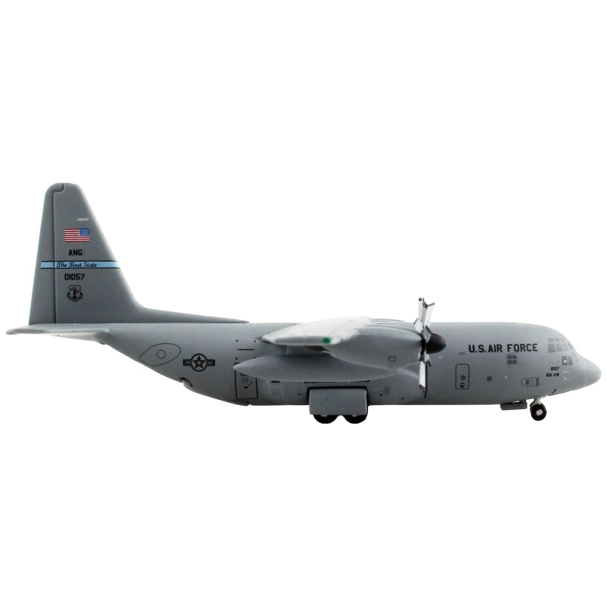 Lockheed C - 130H Hercules Transport Aircraft "166th Airlift Wing" United States Air Force "Gemini Macs" Series 1/400 Diecast Model Airplane by GeminiJets - GeminiJets - ModelCars.com