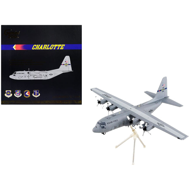 Lockheed C - 130H Hercules Transport Aircraft "North Carolina Air National Guard Charlotte ANGB" United States Air Force "Gemini 200" Series 1/200 Diecast Model Airplane by GeminiJets - GeminiJets - ModelCars.com