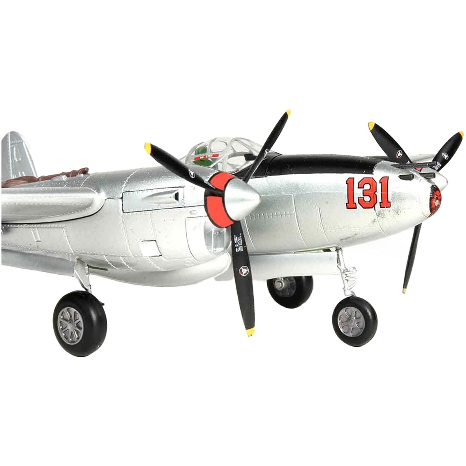 Lockheed Martin P - 38J Lightning Fighter Aircraft "Pudgy IV" "Major Thomas McGuire" 1/48 Diecast Model by Air Force 1 - Air Force 1 - ModelCars.com