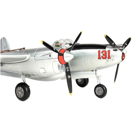 Lockheed Martin P - 38J Lightning Fighter Aircraft "Pudgy IV" "Major Thomas McGuire" 1/48 Diecast Model by Air Force 1 - Air Force 1 - ModelCars.com