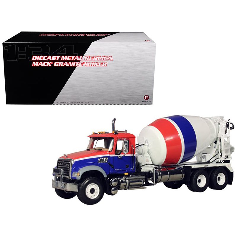 Mack Granite MP Concrete Mixer 1/34 Diecast Car Model by First Gear - First Gear - ModelCars.com