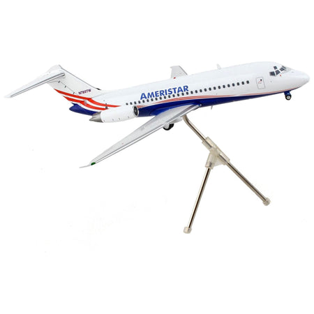 McDonnell Douglas DC-9-15F Commercial Aircraft "Ameristar Air Cargo" White with Blue and Red Stripes "Gemini 200" Series 1/200 Diecast Model Airplane by GeminiJets-GeminiJets-ModelCars.com