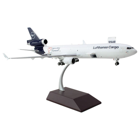 McDonnell Douglas MD-11F Commercial Aircraft "Lufthansa Cargo" White with Blue Tail "Gemini 200 - Interactive" Series 1/200 Diecast Model Airplane by GeminiJets-GeminiJets-ModelCars.com