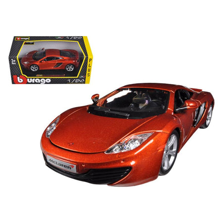 Mclaren MP4 - 12C Metallic Orange 1/24 Diecast Car Model by Bburago - Bburago - ModelCars.com