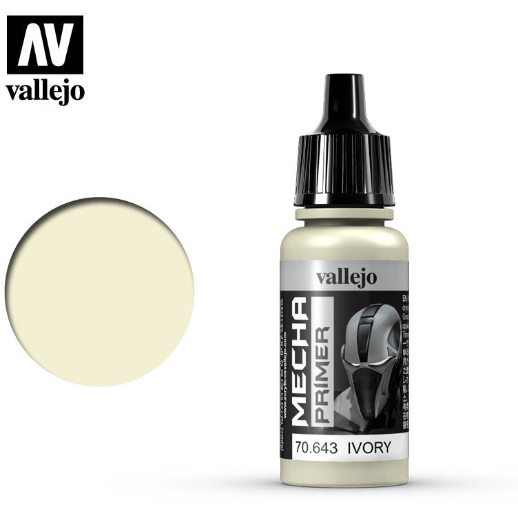 Vallejo Mecha Color Ivory 70643, water-based airbrush paint