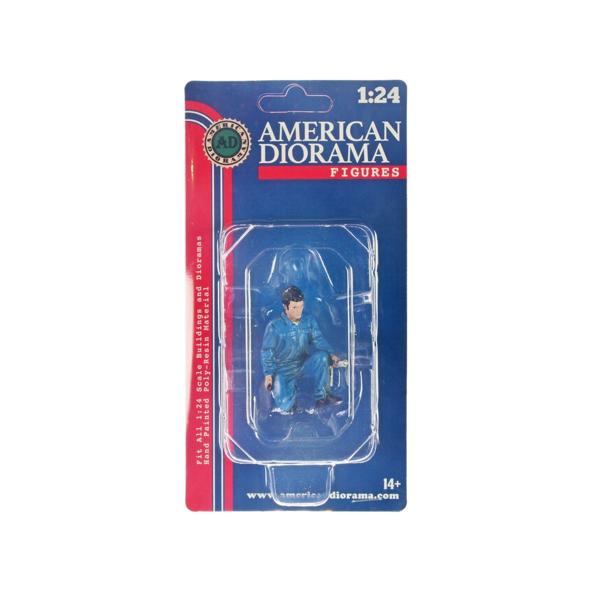 Mechanic Jerry Figurine for 1/24 Scale Models by American Diorama-American Diorama-ModelCars.com