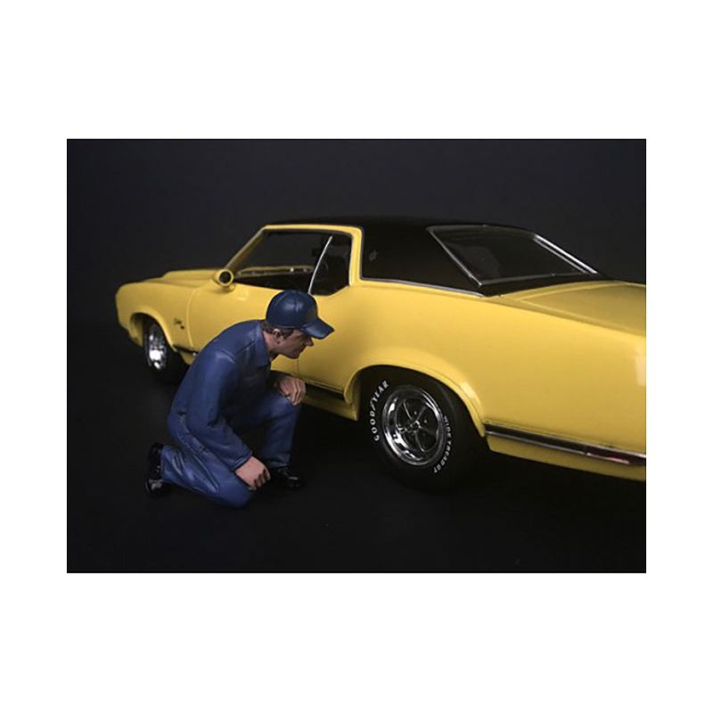 Mechanic Juan with Lug Wrench Figurine for 1/18 Scale Models by American Diorama - American Diorama - ModelCars.com