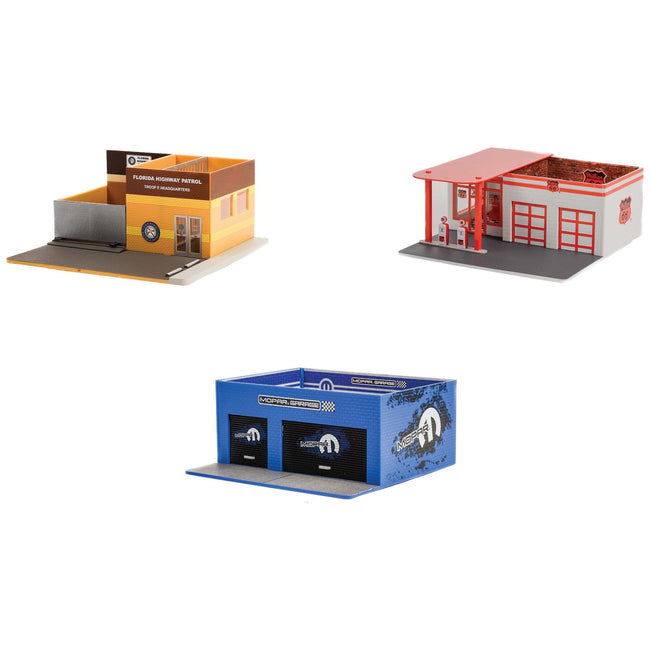 "Mechanic's Corner" 3 piece Diorama Set Series 9 for 1/64 Scale Models by Greenlight-Greenlight-ModelCars.com