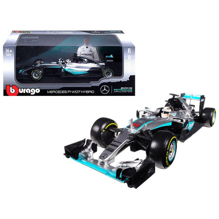Mercedes AMG F1 W07 Hybrid Petronas 44 Lewis Hamilton Formula 1 (2016) 1/18 Diecast Model Car by Bburago-Bburago-ModelCars.com