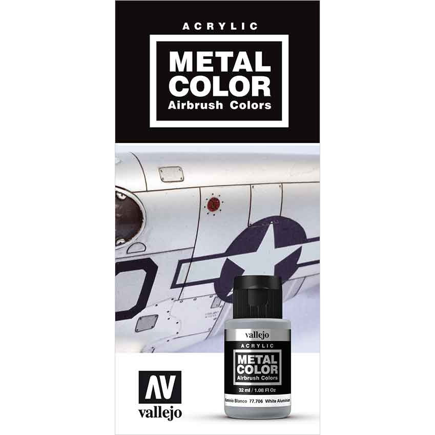 Acrylic colors set Vallejo Model Color 8 colors Set 70118 Metallic
