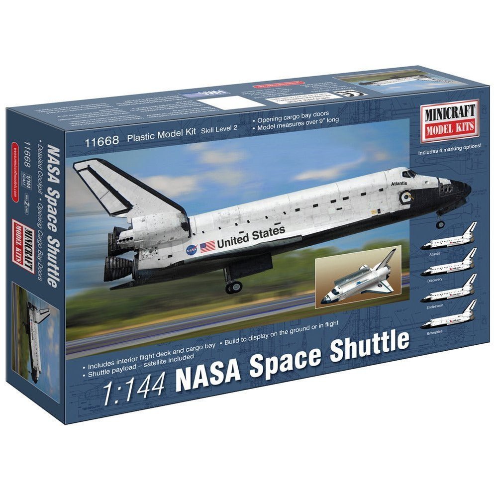 Minicraft 11668 NASA Space Shuttle-Minicraft-ModelCars.com
