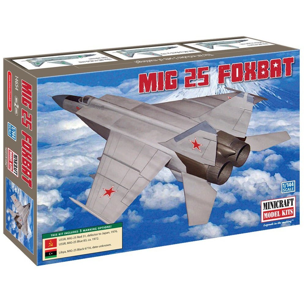 Minicraft 14654 1/144 MIG 25 Foxbat USSR/Libya w/3 options - Heartland - ModelCars.com