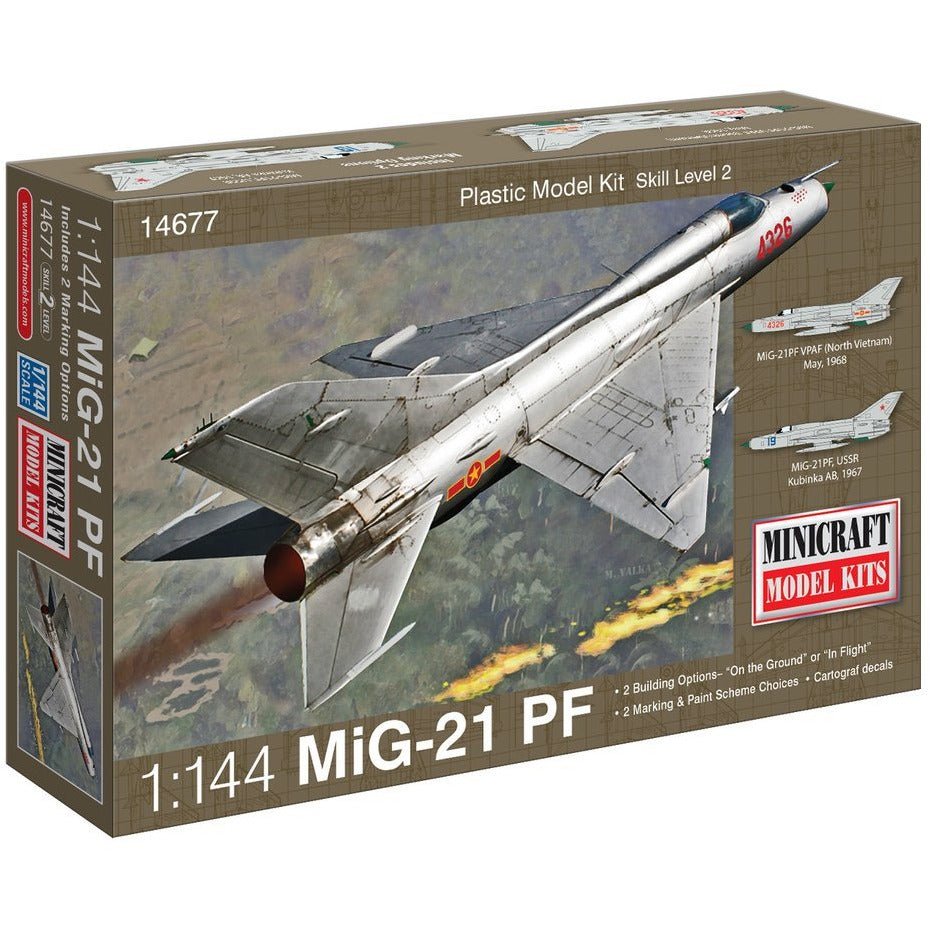 Minicraft 14677 1/144 MIG 21 USSR w/2 options - Heartland - ModelCars.com
