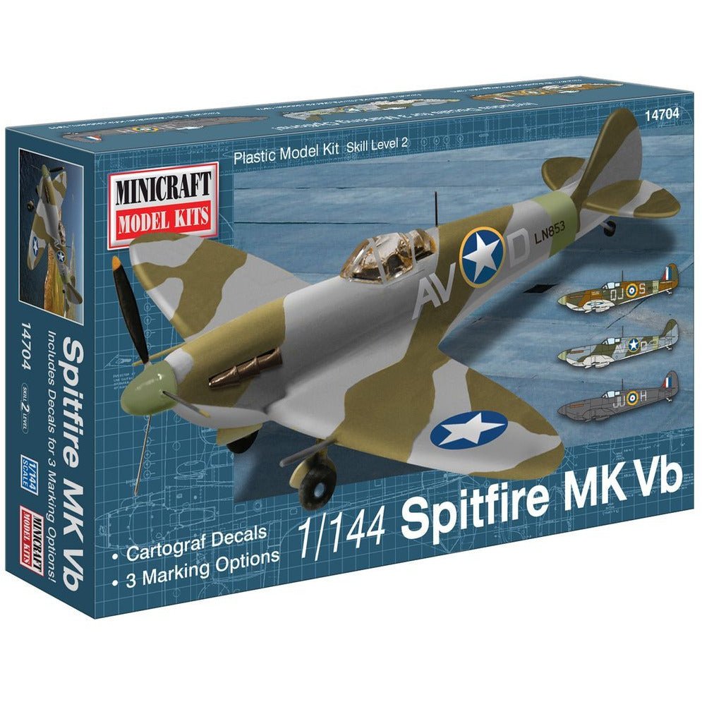 Minicraft 14704 Spitfire Vb USAAF/RAF 1/144 - Heartland - ModelCars.com
