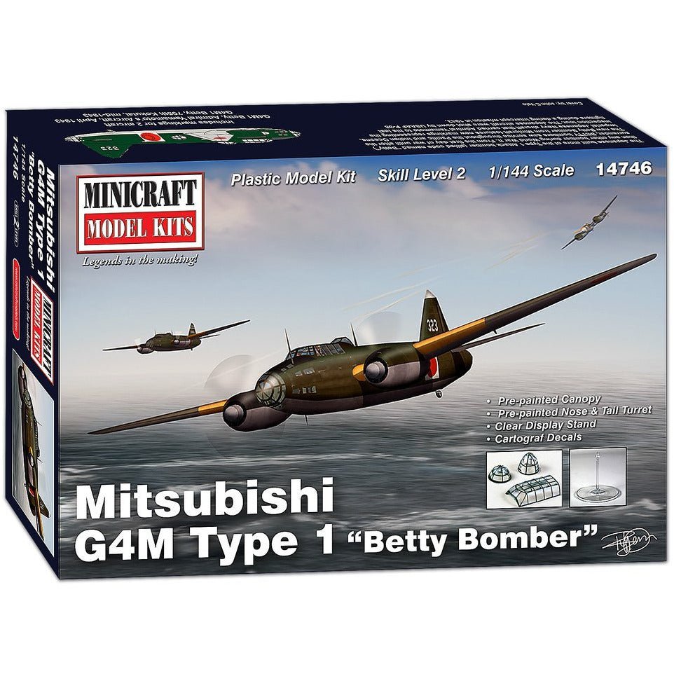 Minicraft 14746 1/144 Mitsubishi G4M Type 1 "Betty Bomber" - Heartland - ModelCars.com