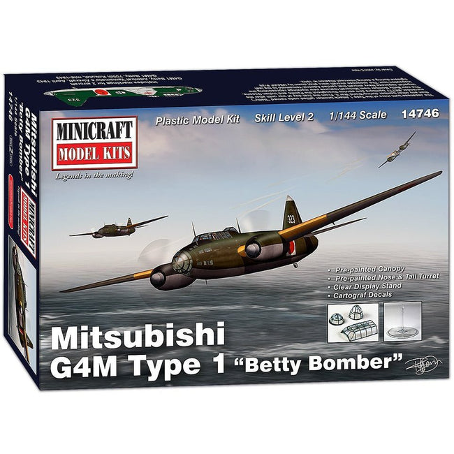 Minicraft 14746 1/144 Mitsubishi G4M Type 1 "Betty Bomber" - Heartland - ModelCars.com