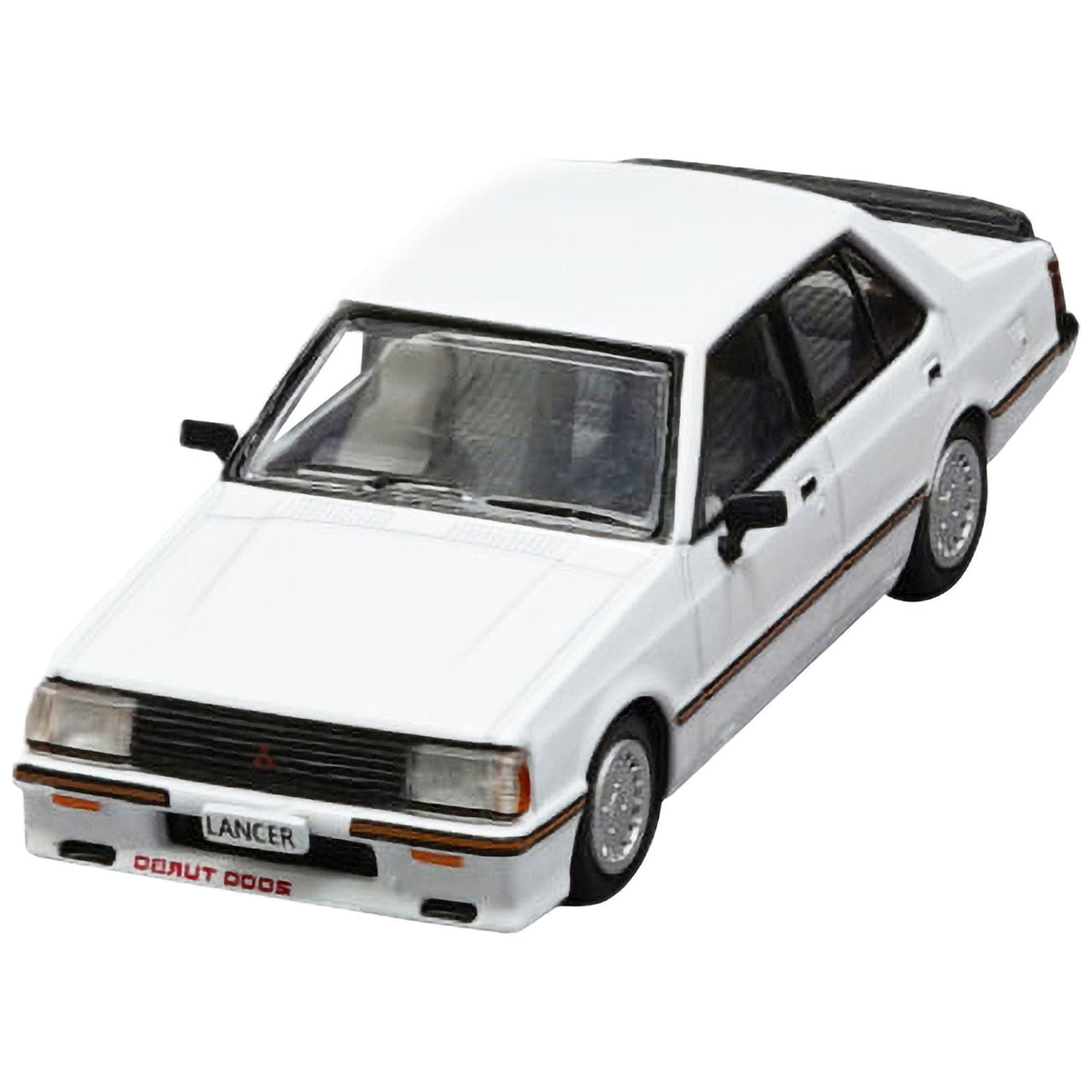 Mitsubishi Lancer EX2000 Turbo RHD (Right Hand Drive) White with Stripes with Extra Wheels 1/64 Diecast Model Car by BM Creations-BM Creations-ModelCars.com