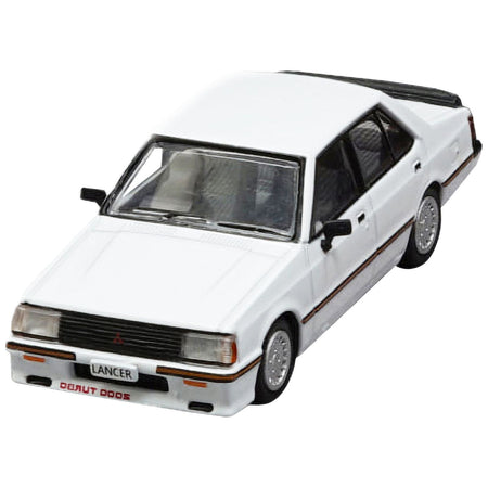 Mitsubishi Lancer EX2000 Turbo RHD (Right Hand Drive) White with Stripes with Extra Wheels 1/64 Diecast Model Car by BM Creations-BM Creations-ModelCars.com