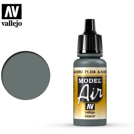 Model Air Vallejo A-14 Steel Grey 71336 color