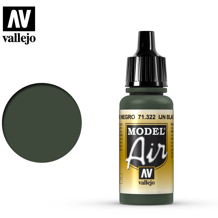 Model Air Vallejo IJN Black Green 71322 acrylic airbrush color
