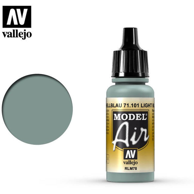 Model Air Vallejo RLM78 Light Blue 71101 acrylic airbrush color - Vallejo - ModelCars.com