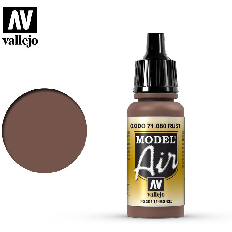 Model Air Vallejo Rust 71080 acrylic airbrush color