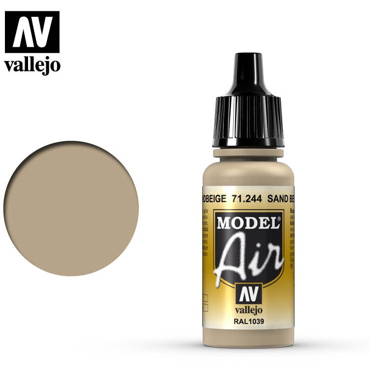Model Air Vallejo Sand Beige 71244 acrylic airbrush color - Vallejo - ModelCars.com