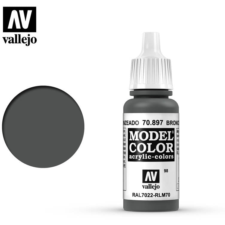 Vallejo Model Color Bronze Green 70897 for painting miniatures