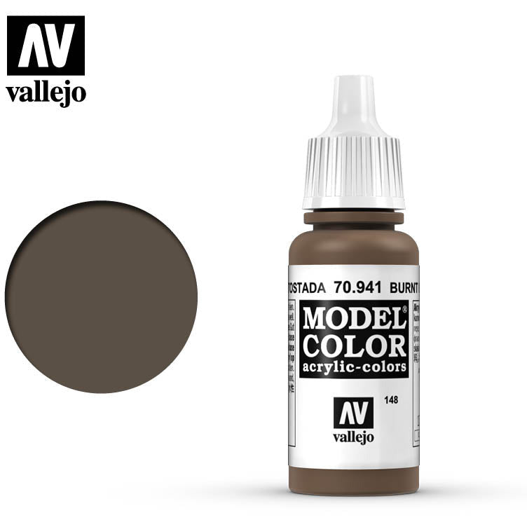 Vallejo Model Color Burnt Umber 70941 for painting miniatures