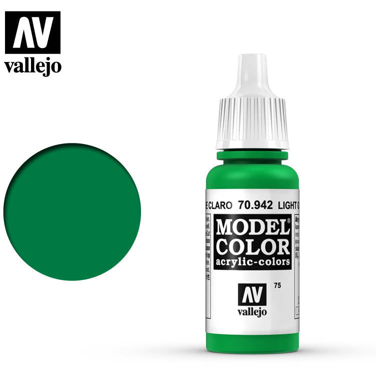 Vallejo Model Color Light Green 70942 for painting miniatures