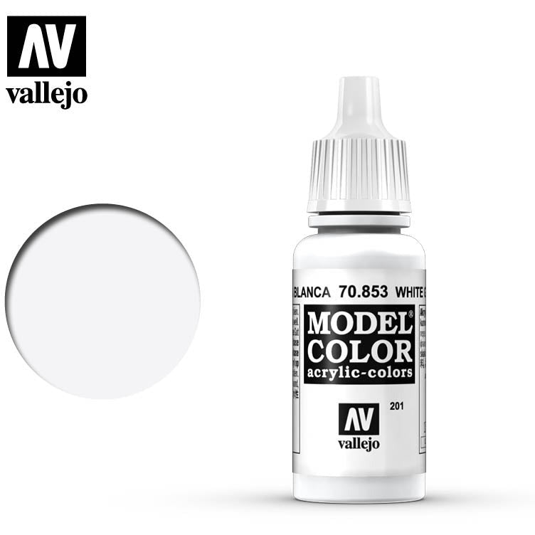 Vallejo Model Color White Glaze 70853 for painting miniatures