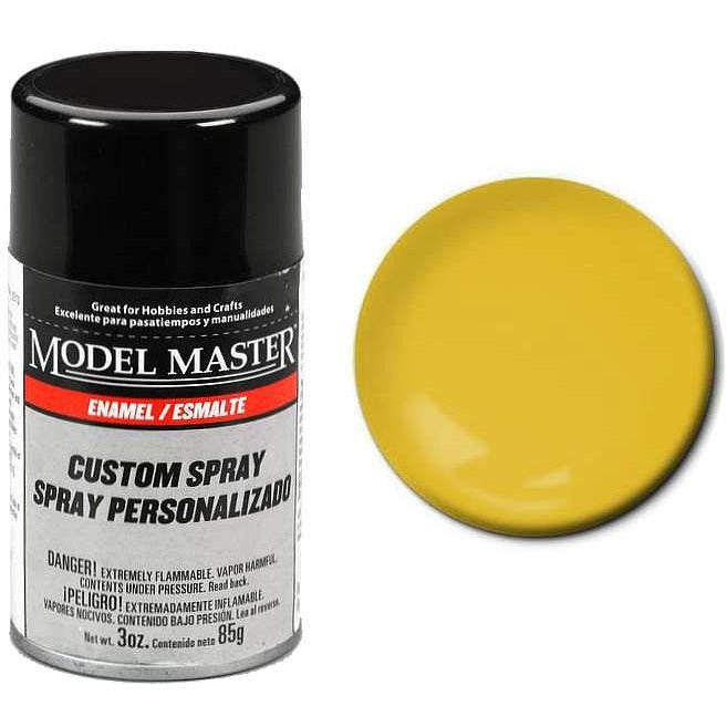 Testors Auto Enamel Spray Dark Yellow - Gloss