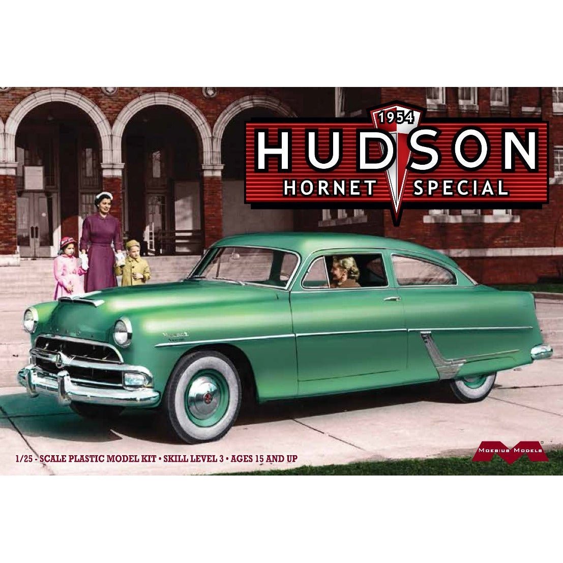 Moebius 1214 1954 Hudson Hornet Special 1/25 scale-Moebius-ModelCars.com