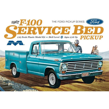 Moebius 1239 1967 Ford F100 Service Bed Pickup 1/25th scale-Moebius-ModelCars.com