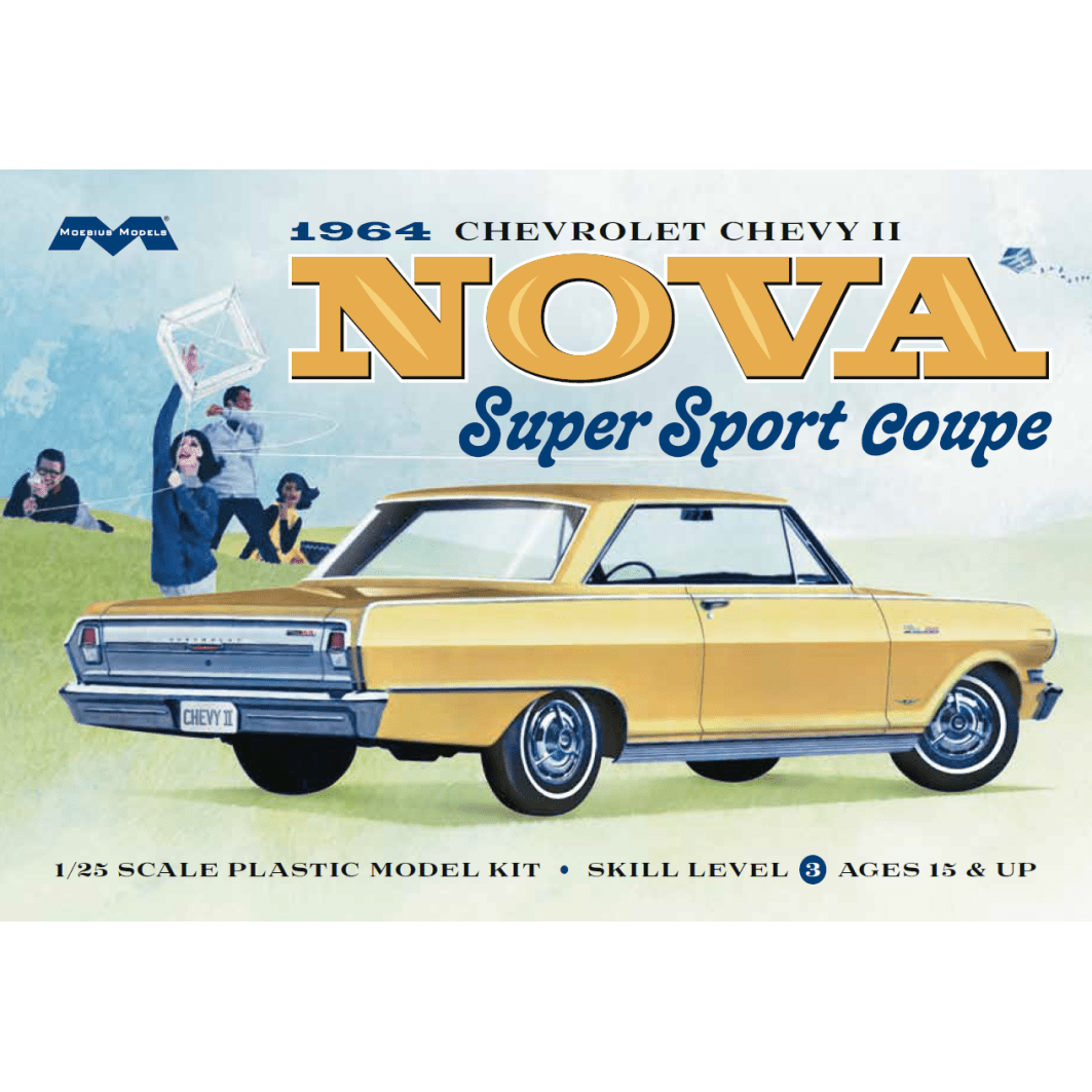 Moebius 1964 Chevy Nova Super Sport 1:/25 Scale Model Kit - Moebius - ModelCars.com