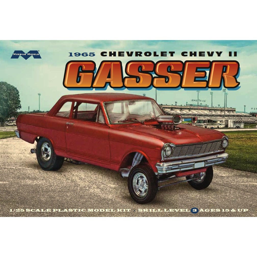 Moebius 1965 Chevy II Gasser 1/25 Scale Model Kit-Moebius-ModelCars.com