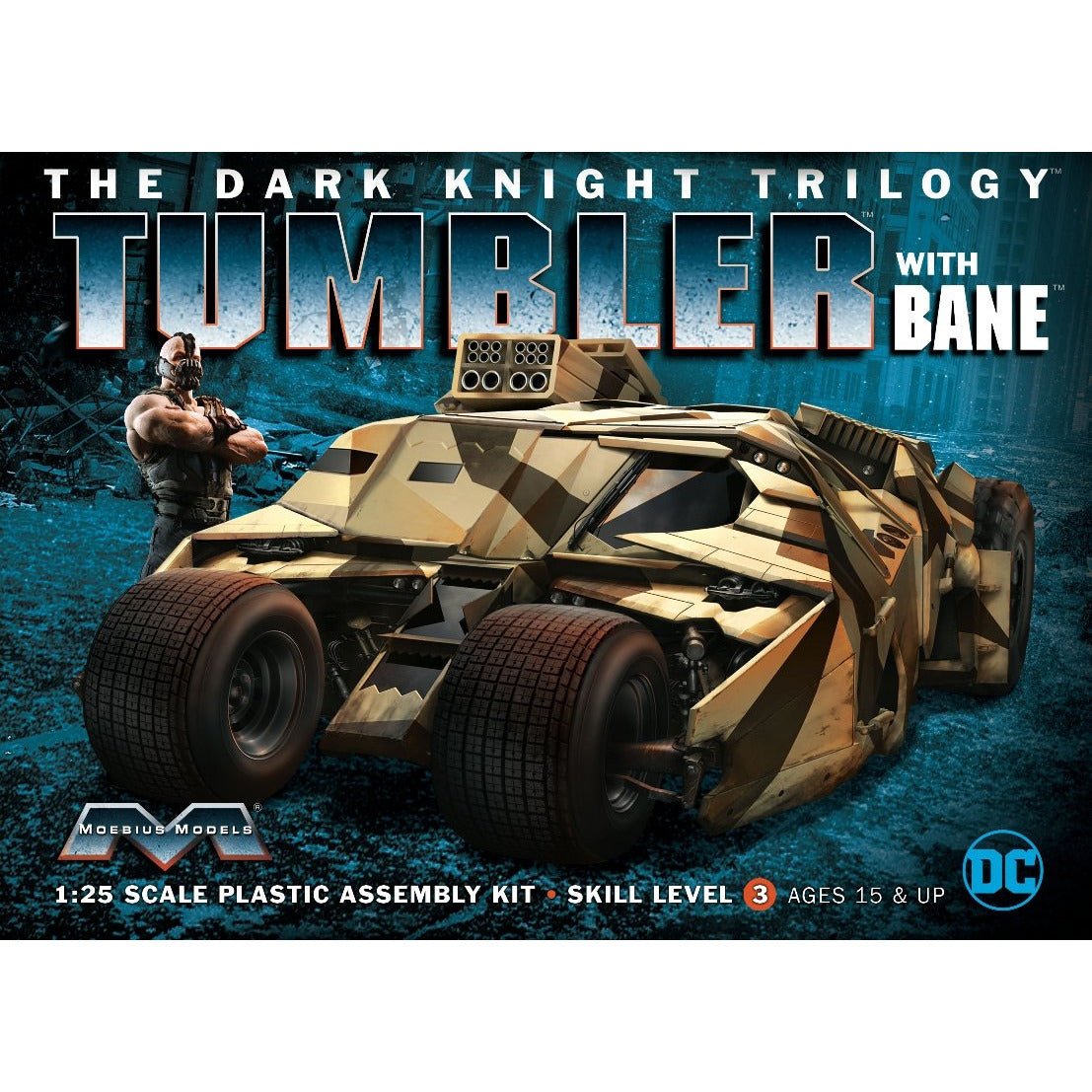 Moebius 967 Dark Knight Armored Tumbler w/Bane - Moebius - ModelCars.com