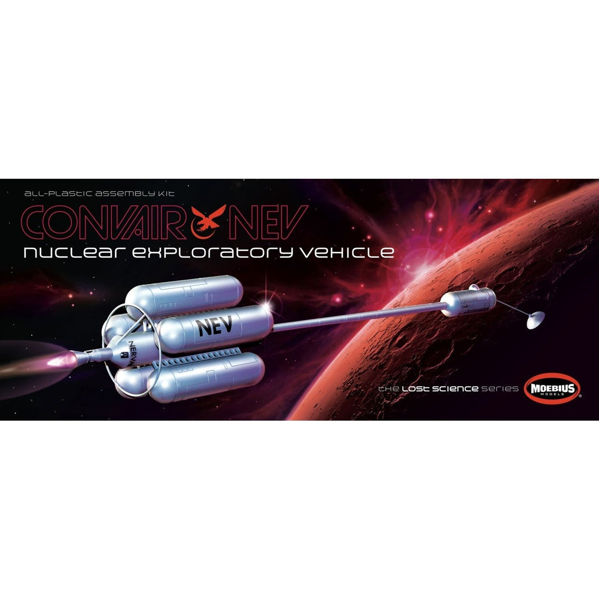 Moebius 974 Convair-Ehricke Nuclear Exploratory Vehicle 1/144 scale-Moebius-ModelCars.com